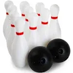 Boley Kids Bowling Set 12 Piece Lawn Bowling Games Set Portable Indoor or Outdoor Bowling Game Toddler Bowling Pin