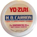 Yo-Zuri H.D. Fluorocarbon 30-Yard Leader Line, Pink, 2-Pound