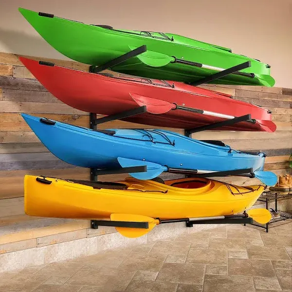 Kayak Storage Rack for Garage and Outdoor, Storage Rack for Kayak, Canoe, Sur...