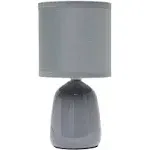 Simple Designs Table Lamp, Gray (LT1134-GRY)