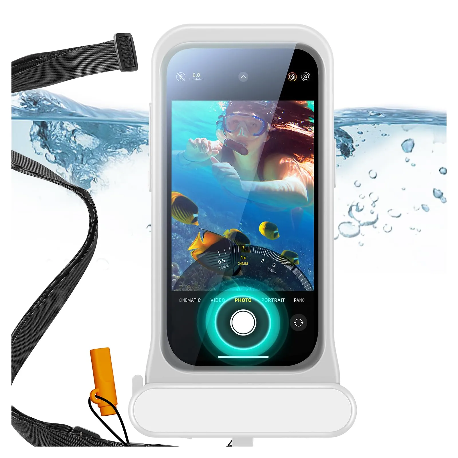  Waterproof Phone Pouch for iPhone 15 Pro / 14 iPhone 13Pro/14Pro/15<wbr/>Pro Black