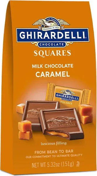 Ghirardelli Caramel Milk Chocolate Squares