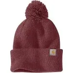 Carhartt Womens Knit Pom Pom Cuffed Beanie