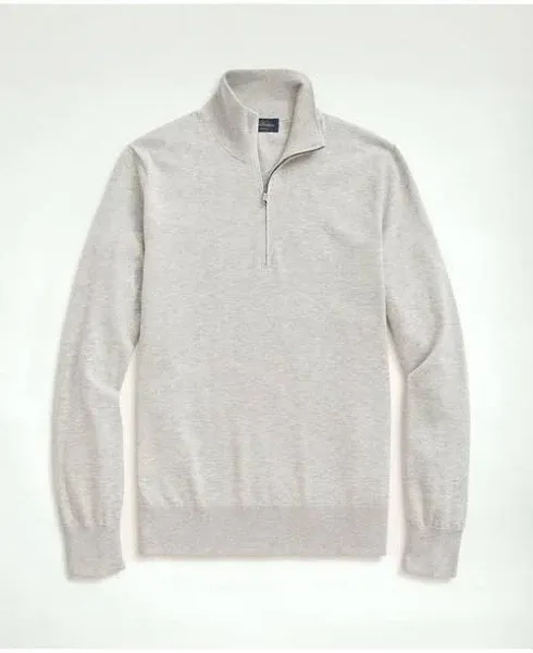 Brooks Brothers Men's Supima Cotton Half-Zip Sweater