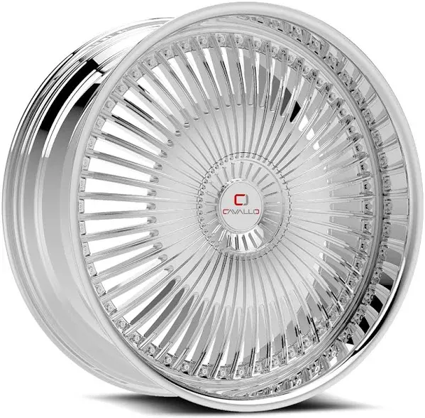 DOORBUSTER PRICING! - Cavallo Clv-41 Wheel 18x8 5x114.3 & 5x120 Nano Chrome 35mm