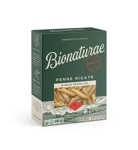 Bionaturae Penne Rigate Pasta Noodles - Gluten Free 12 Ounce (Pack of 6) 