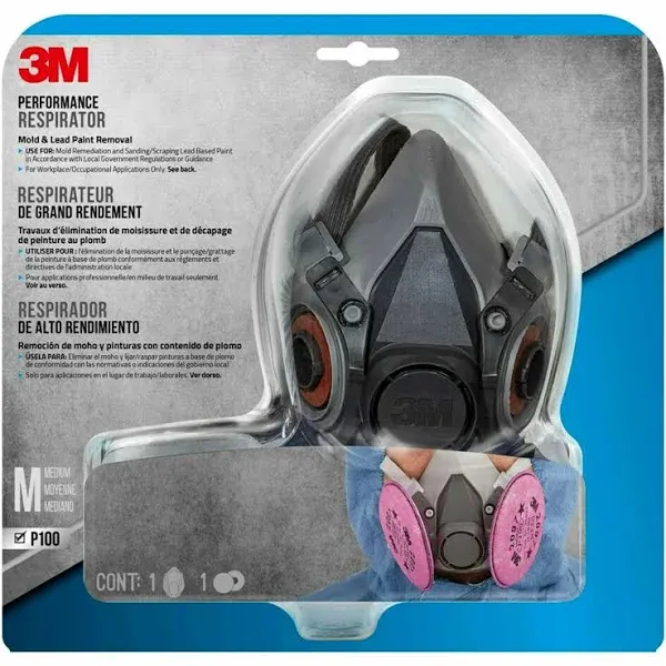 3M Protection Mold and Lead Particle Respirator, Medium