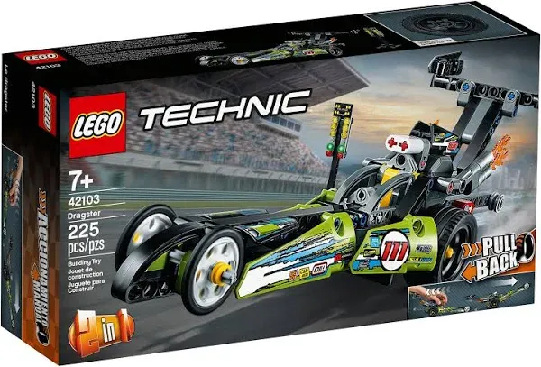 LEGO TECHNIC 42103 Dragster, 2 in 1, Pull Back, NEW &amp; ORIGINAL PACKAGING, #V-554