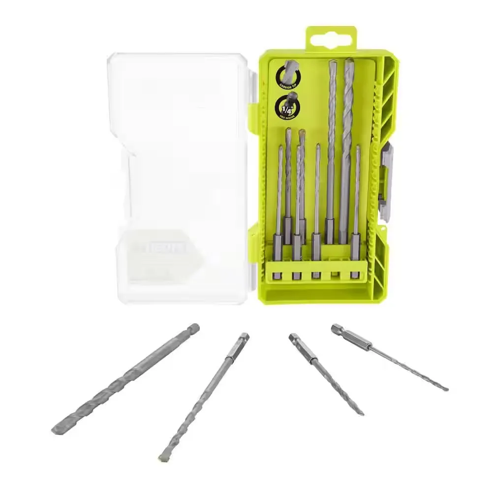 RYOBI Masonry Drill Bit Set (12-Piece) With Case NEW