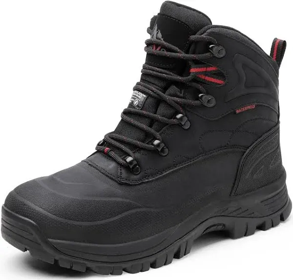 NORTIV 8 Men's Warm Waterproof Snow Boots