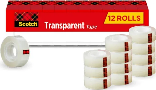 Scotch Transparent Tape - 3/4"W