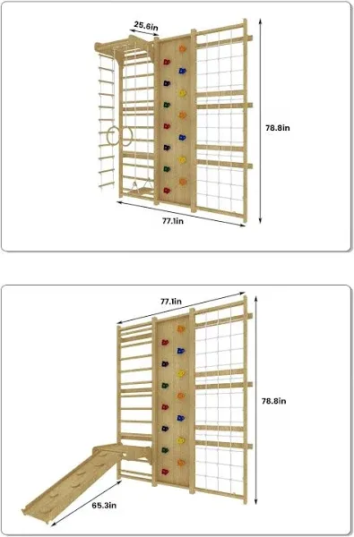 Avenlur 9-in-1 Swedish Ladder Wall Gym and Climber