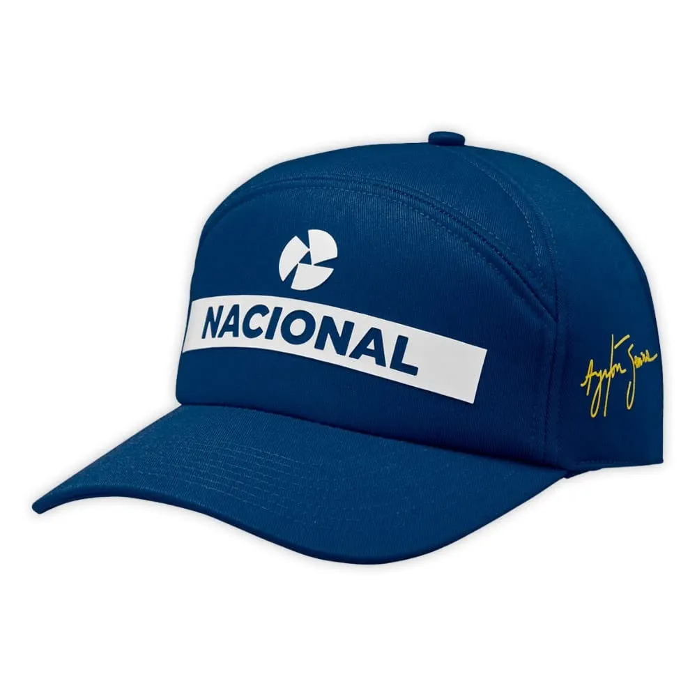 Ayrton Senna Replica Nacional Cap with Bag - Blue - One Size