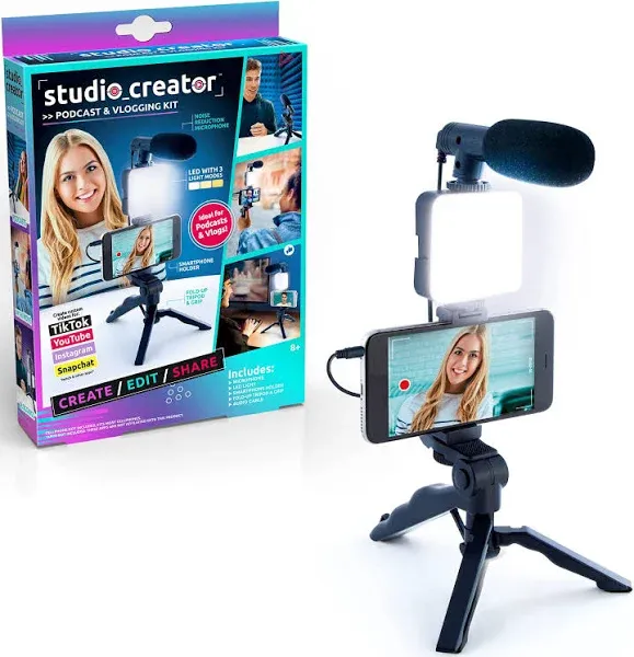 New Studio Creator Podcast &amp; Vlogging Kit – Record Your Own Podcasts and Vlogs l