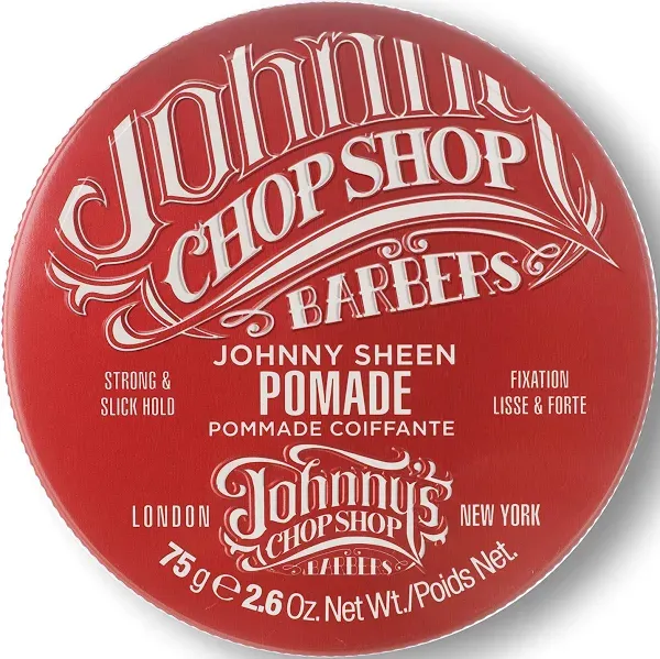 JOHNNY&#039;S CHOP SHOP BARBERS SHEEN HAIR POMADE 2.64 OZ Dented!