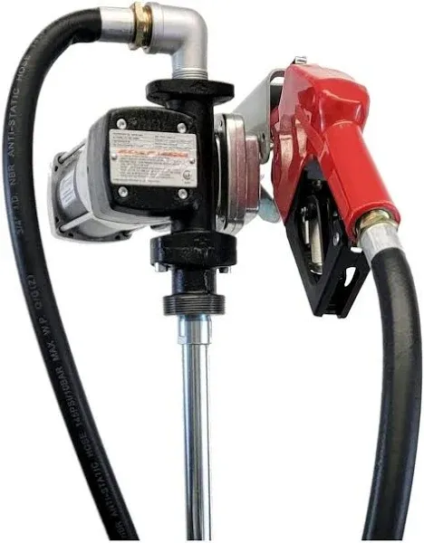 Macnaught M3 120V 15GPM 3/4&#034; High Flow Fuel Transfer Pump. Nozzle, Discharge ...