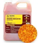 1 Quart Dry & Dry Premium Orange Indicating Silica Gel Beads (Industry Standard 2-4 mm) - 2.0 lbs Reusable, White