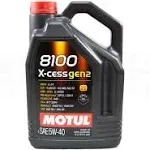 Motul 8100 X-cess Gen2 5W-40 5 Liter Premium Engine Oil 100% Synthetic