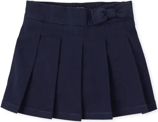 The Children's Place Toddler Girls' Uniform Bow Pleated Skort