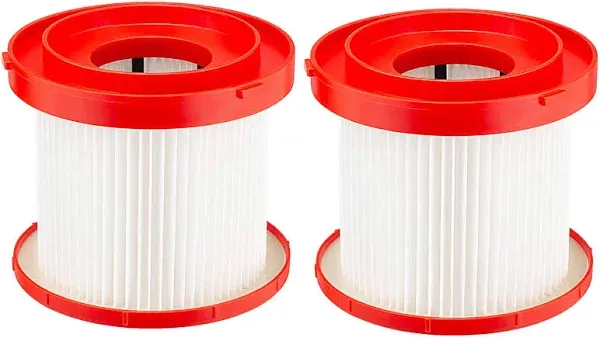 Vacuum Filter 49-90-1900 For Milwaukee, Compatible With Milwaukee Cordless M18 Vacuum 0780-20 0880-20, 2 Pack 49-90-1900 Wet Dry Vacuum Filter