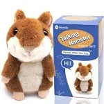 Homily Talking Hamster, Repeats What You Say Plush Animal Toy Electronic Hamster Mouse for Boys, Girls & Baby Gift