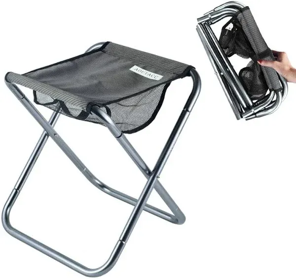 AOUTACC Ultralight Portable Folding Camping Stool for Outdoor Fishing Hiking Backpacking Travelling(XL:13"x14"x15";Large:11.8"x11"x11.4"; Medium:8.3"x9.5"x 11")