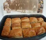 Gulluoglu Chocolate Pistachio Baklava, 14 pieces (1.1lb - 500gr), daily fresh shipment from Istanbul/Turkey