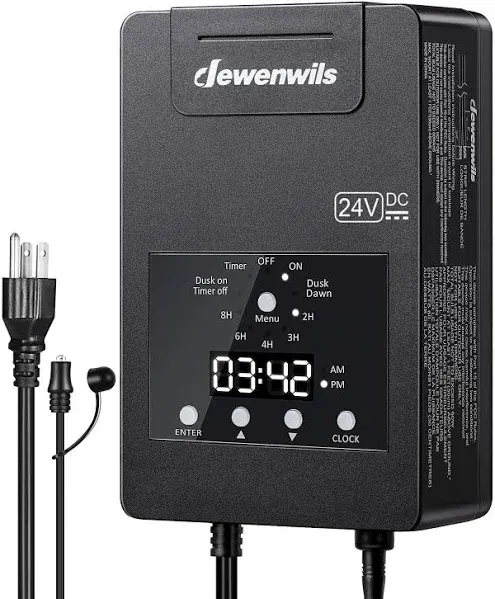 DEWENWILS 120W Low Voltage Transformer Photocell Sensor