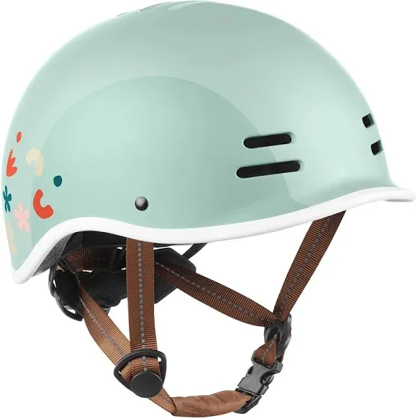 Retrospec Remi Kids Helmet 49-53cm, Matte Matcha Bloom New