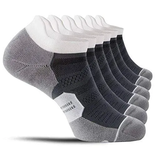 CelerSport Men&#039;s Cushioned Low Cut Tab Athletic Socks (6 Pairs)