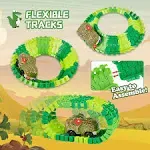 Dinosaur Toys Race Car Track, Create a Dinosaur World Road Race