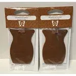 2pk Weathered Leather Car Bar Air Freshener