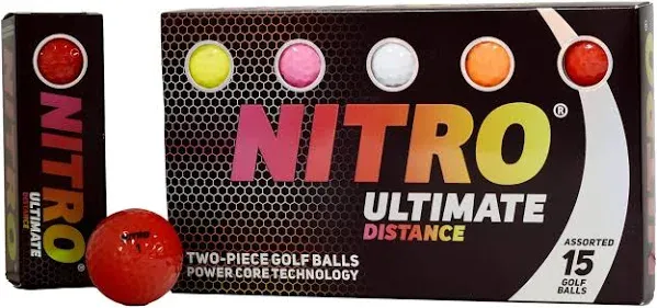 Ultimate Distance Golf Ball (15-Pack), Pink