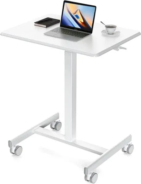 Sweetcrispy Small Mobile Rolling Standing Desk