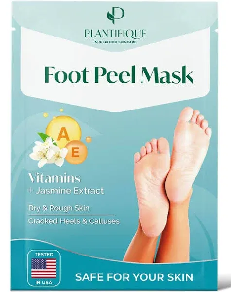 Plantifique Foot Peeling Mask Peeling Foot Mask Dermatologically Tested Repairs Heels Removes Dry Dead Skin for Baby Soft Feet