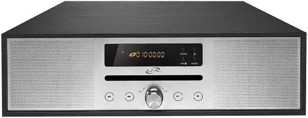 Ilive IHB340B 20-watt Stereo Home Music System With Built-in Bluetooth