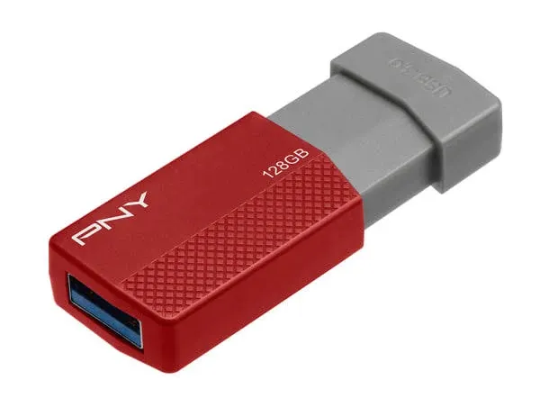 PNY USB 3.0 Flash Drive, 128GB, Assorted Colors