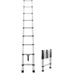 RecPro RV Aluminum Telescoping Ladder | Collapsible Extension Ladder