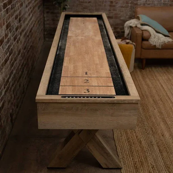 American Legend LED Shuffleboard Table with Buffet Top