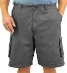 Rocxl Big & Tall Men's Cotton Cargo Shorts Sizes 46 to 66 - Expandable Waist