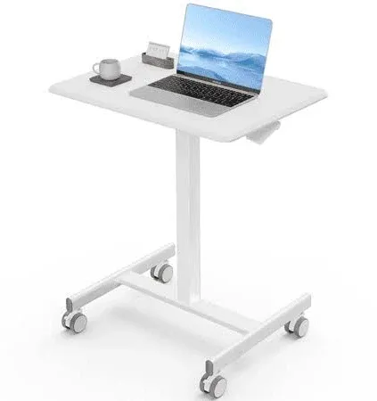 Sweetcrispy Small Mobile Rolling Standing Desk