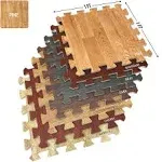 Wood Grain Floor Mats Foam Interlocking Mats Each Tile 1 Square Foot 3/8-Inch Th