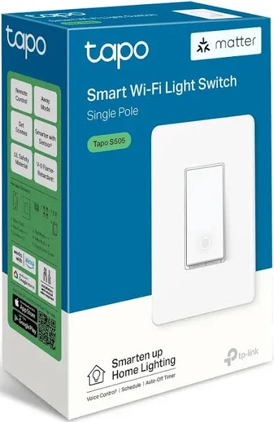 TP-Link Tapo S505 Smart Wi-Fi Light Switch 2-Pack