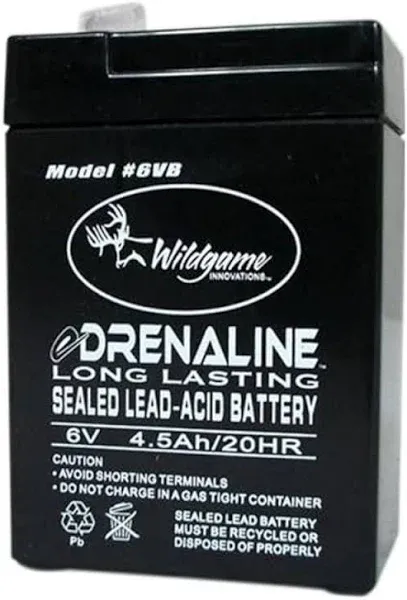 Wildgame Innovations 6VB 6V, 4.5Ah Rechargeable Battery