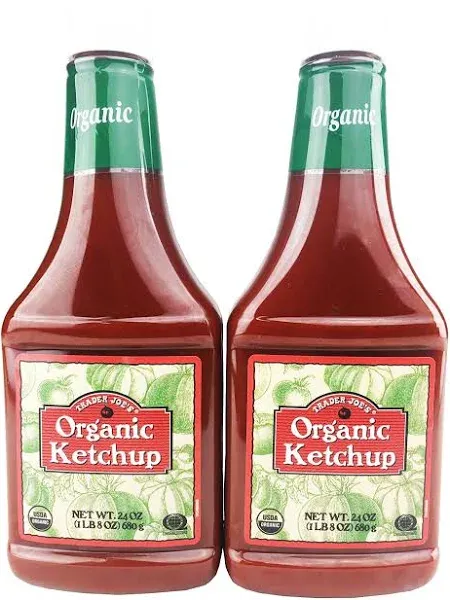 1 Pack Trader Joe’s Organic Ketchup - Tangy Perfection in a Bottle | 24 Oz