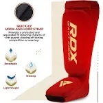 RDX MMA Shin Instep Foam Pads Support Boxing Leg Guards Muay Thai Foot Protective Kickboxing