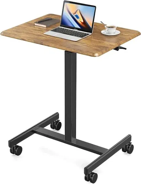 Sweetcrispy Small Mobile Rolling Standing Desk