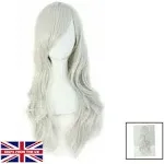 MapofBeauty 28" 70cm Long Curly Hair Ends Costume Cosplay Wig