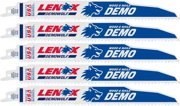 Lenox 6 TPI Bi Metal Saw Blade 9" 5 Count