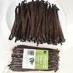 50 Tahitian Vanilla Beans Grade A for Baking, Extract and Paste. 5 by Fitnclean Vanilla. Bulk Fresh Raw Non-GMO Whole Gourmet Pods